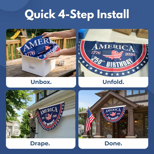 Celebrate America's 250th Birthday Official Banner
