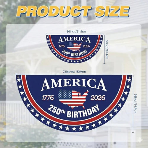 Small - America's 250th Birthday Banner